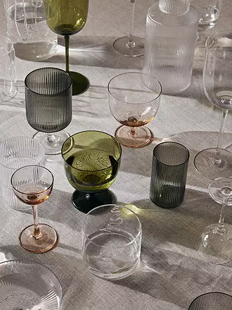 FERM LIVING | Set di 2 bicchieri da vino Ripple Clear |